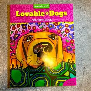 Lovable Dogs Colouring Book
